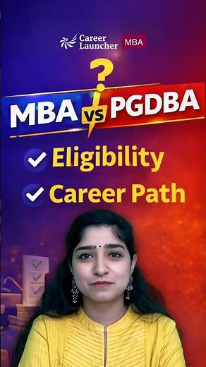MBA vs PGDBA: Eligibility & Career Path Explained! Which One Should You Choose? #mba #pgdba