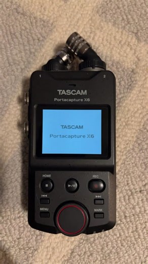 Tascam portacapture X6 startup shutdown (not a speaker)