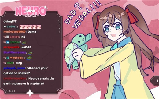 【Neuro-sama】父女联动后喜提宠物小乌龟人设的vedal