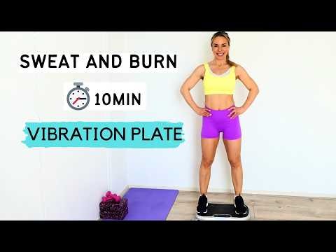 10 Min VIBRATION PLATE exercises|workout for weight loss & Cellulite reduction!
