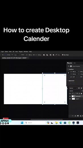 Desktop Calendar Creation with Photoshop | Step-by-Step Tutorial