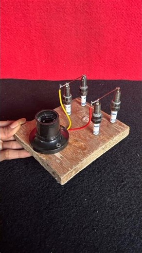 powerful amazing electricity from spark plug use magnet #freeenergygenerator #FreeEnergyGenerator