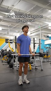 If you’re not feeling your biceps when you’re doing standing barbell bicep curls (or any bicep curl for that matter), it likely comes down to you involving the neighboring joints in the movement as well. Here’s a more thorough explanation. #fitness #gym | Tyler Path