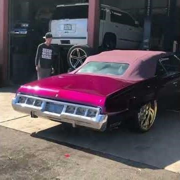 Candy Purple 73 Chevy Vert on Gold 26" Forgiatos by Coast 2 Coast Customs