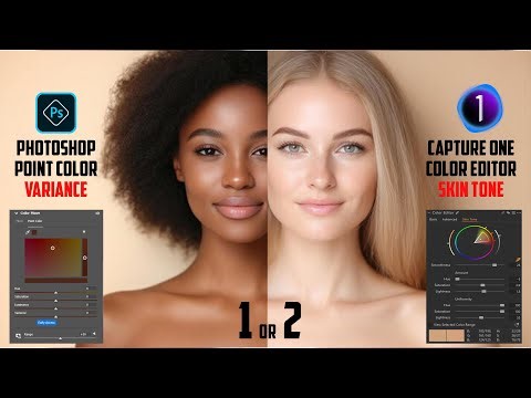 Point Color or Skin Tone Uniformity—Best Pro Way to Equalize Skin Tone | Photoshop vs Capture one
