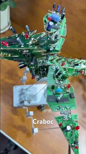 #4 - I Built a Cyberpunk Mechanical Dragon Automata from E-Waste! (Satisfying DIY)