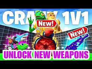 CRAZY 1V1 FFA ALL GUNS & RIDES MAP FORTNITE CREATIVE - FIND ALL NEW SECRETS LOCATIONS (PART 40)