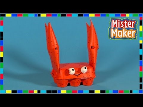 HOW TO MAKE: Cute Cardboard Crab! | Mister Maker