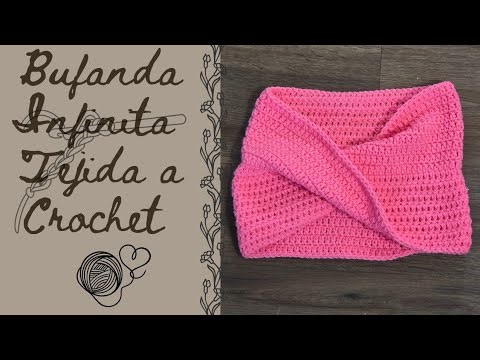 Tejido fácil en Español/ Bufanda infinita tejida/ crochet fácil y relajante/ crochet viral