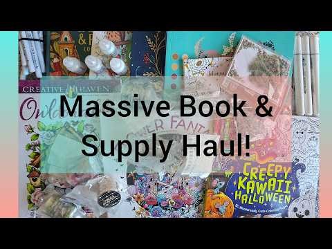 It's a haul! Adult colouring book and supplies January ~ March 2026!