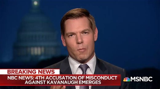 "Either this person committed these horrific acts, or he is the single unluckiest person in the world for these people to conspire and make up lies against him," Swalwell on Kavanaugh in 2018.