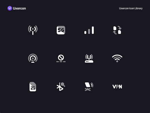 Network & Wifi - Uxercon Icon Library