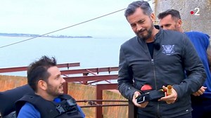 Fort Boyard : Maxime Guény légèrement anxieux dans la catapulte du Fort