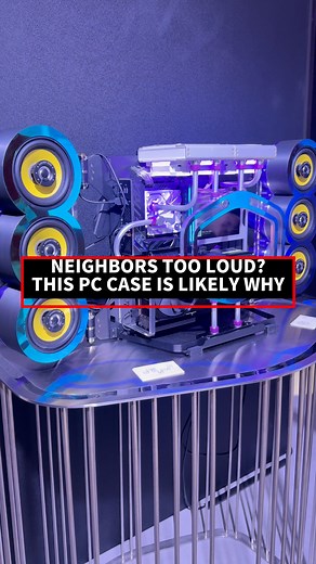 2.9K views · 12 reactions | This custom PC Case from Tim Malmborg packs huge speakers and purple and blue lights! #pccase #COMPUTEX2025 #technology #technews | PCMag | Facebook