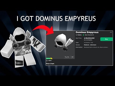 I Finally Got The Dominus Empyreus! (ROBLOX)