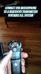 Connect H1n Zoom Microphone to a Bluetooth Speaker to sing #connectdevices #singers #busking