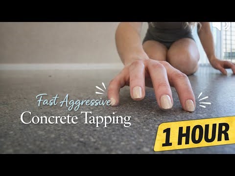 1HR ASMR | Fast Aggressive Concrete Floor Tapping for Deep Sleep (No Talking)
