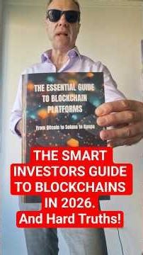 The smart investors guide to blockchains in 2026. And hard truths!