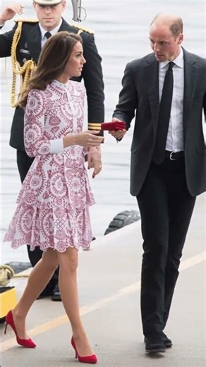 Princess of Wales Stuns in Red & White Lace Dress | Elegant Royal Tour Moment