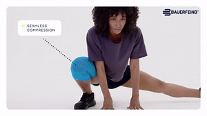 Bauerfeind Sports Compression Knee Support - Knee Sleeve for Relief and Support - Seamless Compression for better Performance - Lightweight & Durable - Black, Small