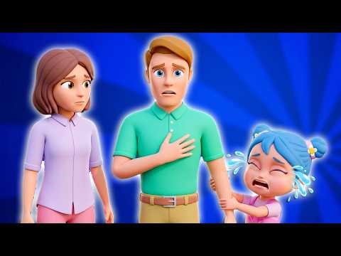 When Dad's Away 💕 Family Songs | Kids Songs and Nursery Rhymes | Lights Kids 3D