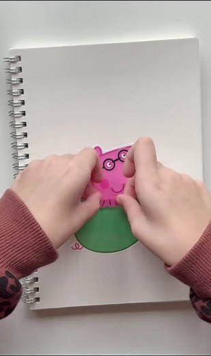 Creative Peppa Pig Daddy Pig Sticker Craft for Kids
