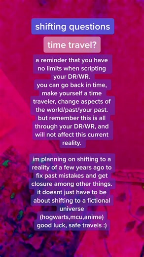 Exploring Time Travel and Reality Shifting Methods