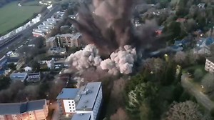 A recently discovered bomb from World War II was disposed of during a controlled detonation on February 27 in Exeter, England.