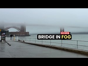 Golden Gate Bridge disappears in fog as rain hits San Francisco