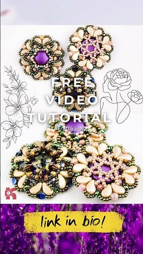 🎥 Beaded Cabochon Jewelry Tutorial! 🎥 www.bead.zone/cabochon06