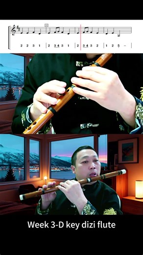 Week 3-Ode an die Freude-D key dizi flute