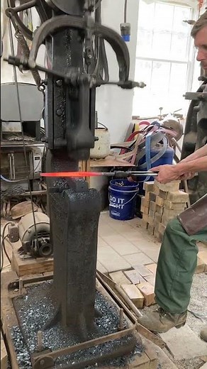 Champion power hammer at work