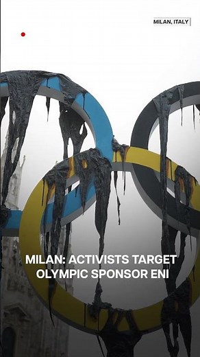 Italy: Greenpeace Protest in Milan Targets Winter Olympics Sponsor | Firstpost | N18G