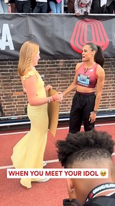 Fan skips prom and gets to meet Sydney McLaughlin-Levrone ❤️👏 (🎥: grandslamtrack) | Travis Miller