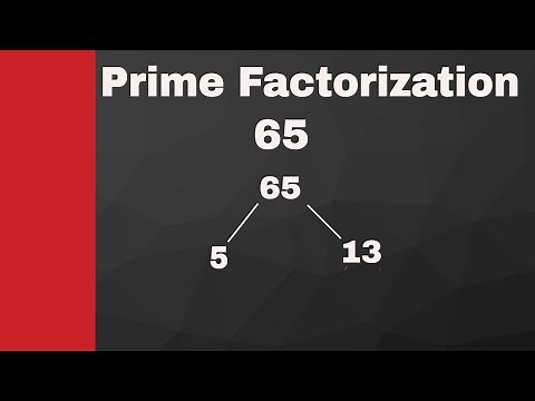Prime Factorization of 65 and 165 |Creating a factor tree|