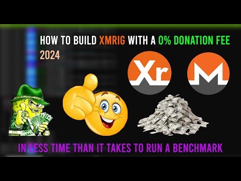 how to build XMRig with 0% donation #xmr #tutorial