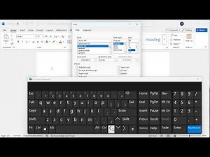 Shortcut to open font dialog box and Shortcuts to adjust font settings in word