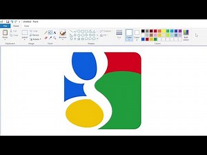 How to draw a classic Google logo using MS Paint | How to draw on your computer