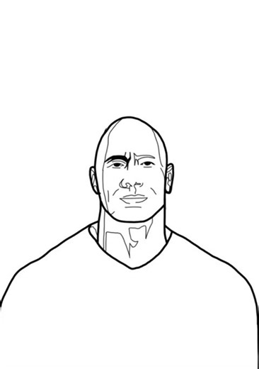 Dwayne Johnson The Rock Drawing #drawing #sketch #viral #shorts
