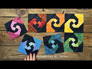 Stunning Spiral Quilt Block 🌈 Easy Patchwork for Beginners