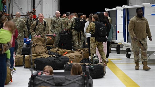141st Air Refueling Wing welcomes guardsmen home from six-month deployment