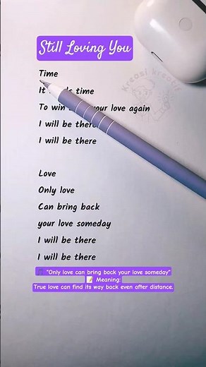 Easy English Karaoke | Still Loving You – Sing & Learn English