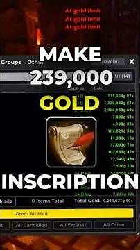 How to Make 239,000 Gold from Inscription in The War Within