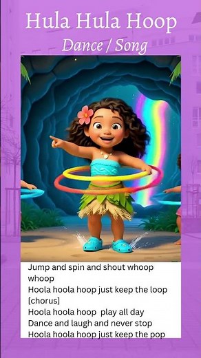 Hula Hula Hoop Dance for Kids 🌈✨ | Spin, Smile & Move! #kidssongs #nurseryrhymes