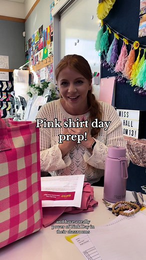 Lets stand up against bullying, what are you going to do for pink shirt day next week in your classrooms teachers?! @Pink Shirt Day Aotearoa #teachertok #teacher #pinkshirtday #classroomactivities #antibullying