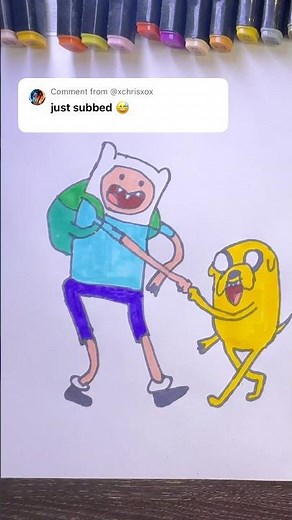 How to draw a Finn and Jake from Adventure Time #adventuretime #drawinglessons #howtodraw #drawing