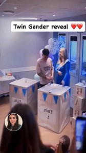 Twin gender reveal #twins #genderrevealideas | Sandra's Party Ideas