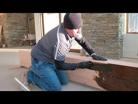How to Stain Beams with Minwax
