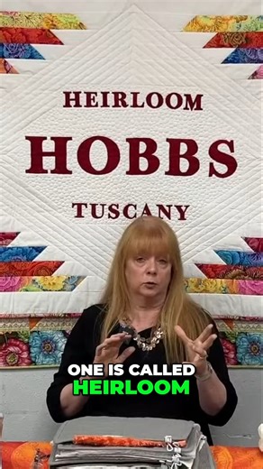 2.1K views · 13 reactions | Do you know the difference between Heirloom and Tuscany battings from Hobbs? Watch this short video in which Stephanie explains the difference—it may change which batting you buy! Lindas.com | Linda's Electric Quilters | Facebook