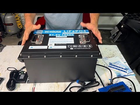 DIY Golf Cart Lithium Battery Conversion | Dc House 48V 100Ah LiFePO4 Battery Installation.